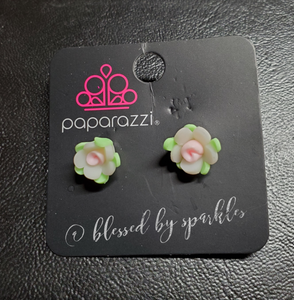 Multi-Colored,SS Earring,Spring Flower Starlet Shimmer Earrings
