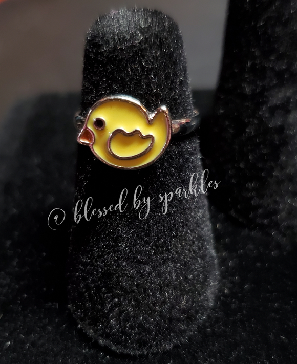 Yellow Easter Chick Starlet Shimmer Ring SS Ring