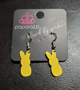 SS Earring,Yellow,Yellow Bunny Starlet Shimmer Earring