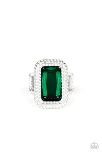 Green,Holiday,Ring Wide Back,A Grand STATEMENT-MAKER Green ✧ Ring