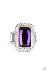 Purple,Ring Wide Back,A Grand STATEMENT-MAKER Purple ✧ Ring