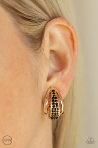 Earrings Clip-On,Gold,Bank Night Gold ✧ Clip-On Earrings
