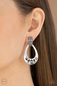 Earrings Clip-On,Silver,Broker Babe Silver ✧ Clip-On Earrings