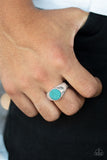 Carbon Print Blue ✧ Ring Men's Ring
