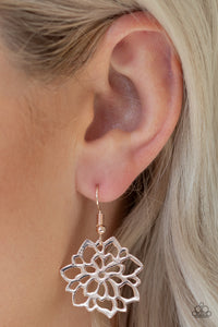 Earrings Fish Hook,Rose Gold,Darling Dahlia Rose Gold ✧ Earrings