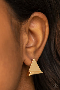 Earrings Post,Gold,Die TRI-ing Gold ✧ Post Earrings