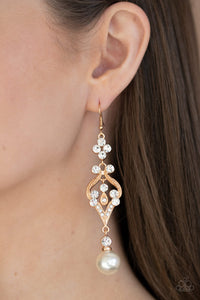 Earrings Fish Hook,Gold,Elegantly Extravagant Gold ✧ Earrings