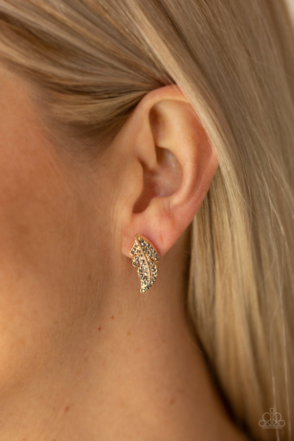 Feathered Fortune Gold ✧ Post Earrings Post Earrings
