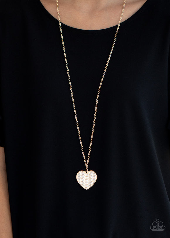 Have To Learn The HEART Way Gold ✧ Necklace Long