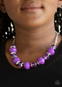 Necklace Short,Purple,Hollywood Gossip Purple ✨ Necklace