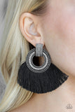 I Am Spartacus Black ✧ Fringe Post Earrings Post Earrings
