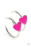 Kiss Up Pink ✧ Hoop Earrings Hoop Earrings