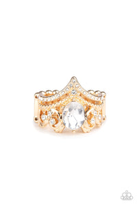 Gold,Ring Wide Back,Metro Queen Gold ✧ Ring