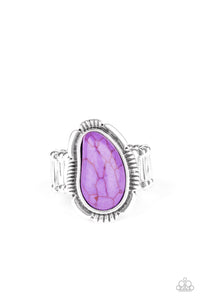 Purple,Ring Wide Back,Mineral Mood Purple ✧ Ring