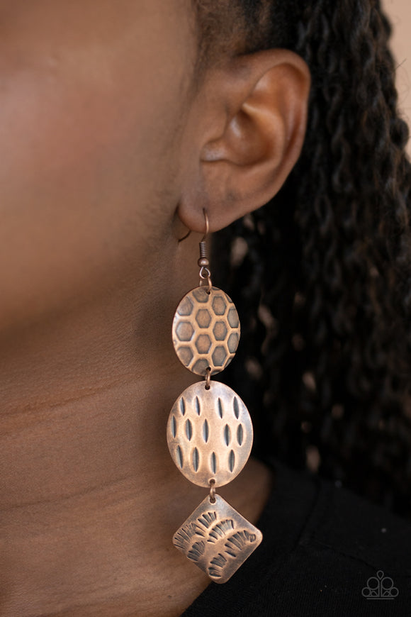 Mixed Movement Copper ✧ Earrings Earrings