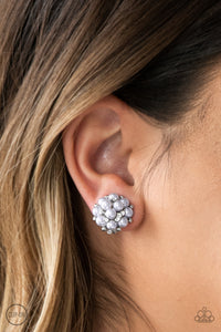 Earrings Clip-On,Silver,Par Pearl Silver ✧ Clip-On Earrings