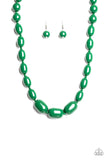 Poppin Popularity Green ✨ Necklace Short