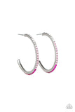 Rhinestone Revamp Pink ✧ Hoop Earrings Hoop Earrings