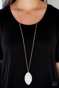 Gold,Necklace Long,White,Santa Fe Simplicity White ✨ Necklace