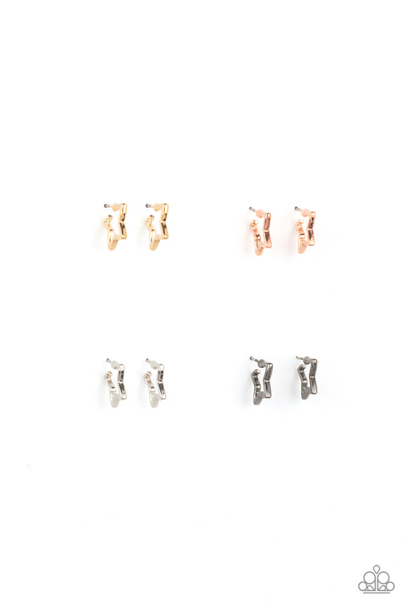 Metallic Star Hoop Starlet Shimmer Earrings SS Earring