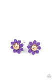 Gold Center Starlet Shimmer Flower Earrings SS Earring