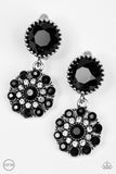 Glittering Gardenias Black ✧ Clip-On Earrings Clip-On Earrings
