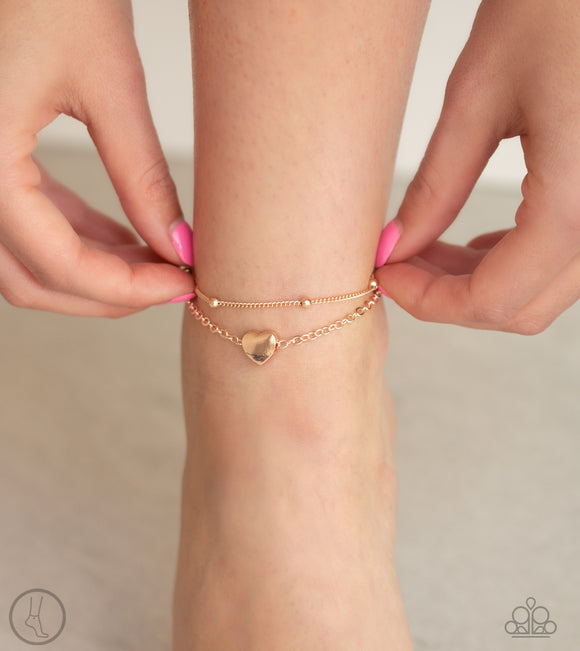 Ocean Heart Rose Gold ✧ Anklet Anklet