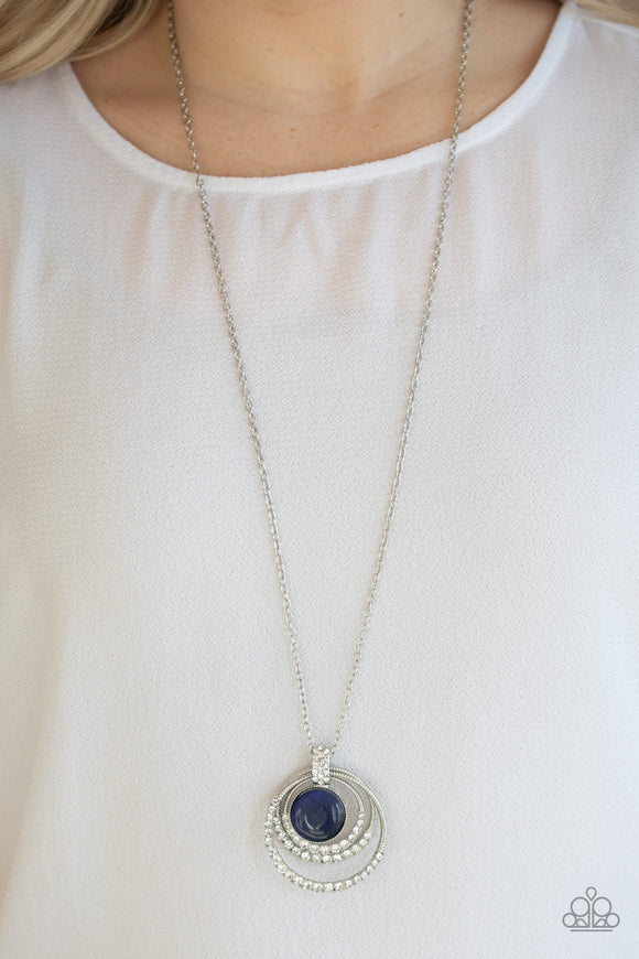 A Diamond A Day Blue ✧ Necklace Life of the Party Necklace