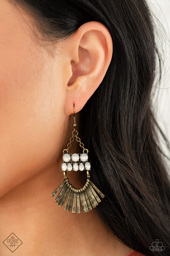 A FLARE For Fierceness Brass ✧ Earrings Fashion Fix Earrings