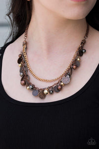 Copper,Gold,Gunmetal,Multi-Colored,Necklace Short,Cast Away Treasure Multi ✨ Necklace