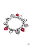 Charming Crush Red ✧ Heart Stretch Bracelet