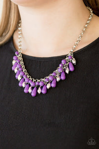Necklace Short,Purple,Coastal Cabanas Purple ✨ Necklace