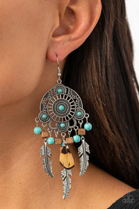 Earrings Fish Hook,Life of the Party,Multi-Colored,Turquoise,Desert Plains Blue ✧ Earrings