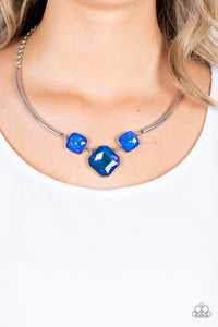 Blue,Life of the Party,Necklace Short,Divine IRIDESCENCE Blue ✧ Necklace