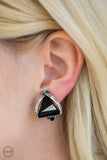 Elegant Edge Black ✧ Clip-On Earrings Clip-On Earrings