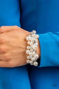 Bracelet Clasp,Fiercely 5th Avenue,White,Elegantly Exaggerated White ✧ Bracelet