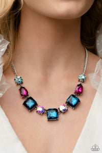 Blue,Exclusive,Iridescent,Life of the Party,Multi-Colored,Necklace Short,Pink,Elevated Edge Multi ✧ Iridescent Necklace