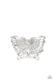 Fearless Flutter White ✧ Butterfly Ring