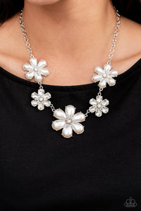 Exclusive,Life of the Party,Necklace Short,White,Fiercely Flowering White ✧ Necklace