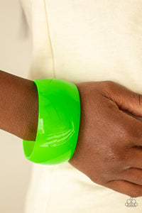Bracelet Acrylic,Bracelet Cuff,Green,Fluent in Flamboyance Green  ✧ Bracelet