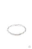 Glitzy Gleam White ✧ Stretch Bracelet Life of the Party Bracelet