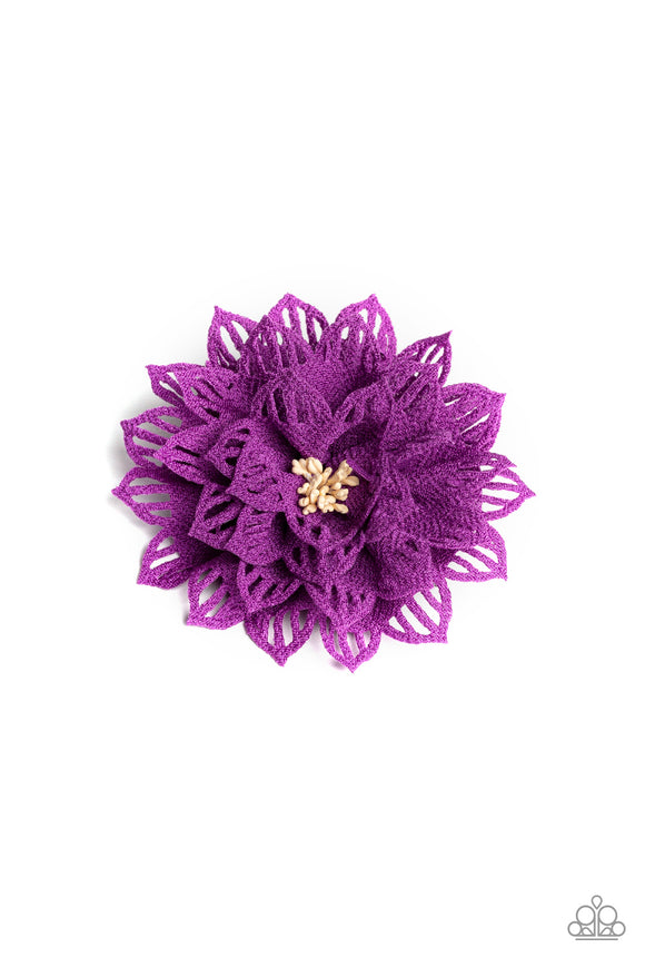 Yes I TROPICANA Purple ✧ Flower Hair Clip Flower Hair Clip Accessory