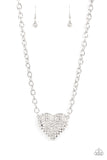 Heartbreakingly Blingy White ✧ Necklace Life of the Party Necklace