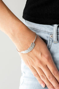 Bracelet Cuff,Silver,How Do You Like This FEATHER? Silver