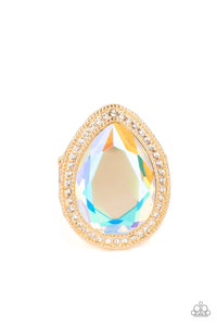 Exclusive,Gold,Iridescent,Life of the Party,Ring Wide Back,Illuminated Icon Gold ✧ Iridescent Ring
