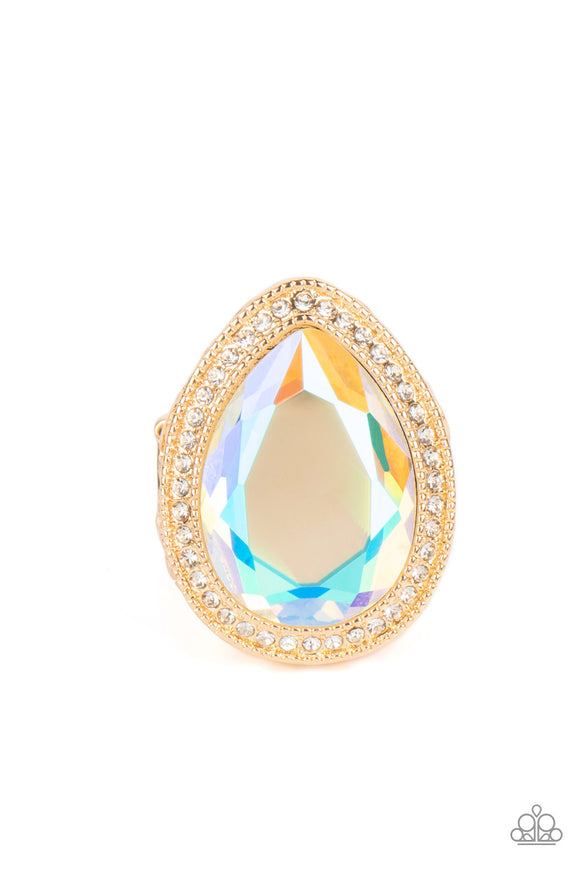 Illuminated Icon Gold ✧ Iridescent Ring