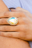 Illuminated Icon Gold ✧ Iridescent Ring