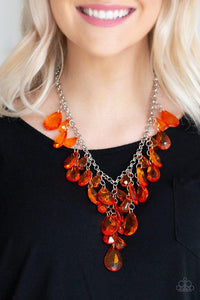 Necklace Long,Orange,Irresistible Iridescence Orange ✨ Necklace