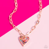 Kiss and SHELL Copper ✧ Heart Necklace