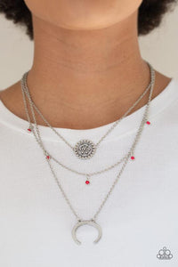 Necklace Short,Pink,Lunar Lotus - Pink ✨ Necklace